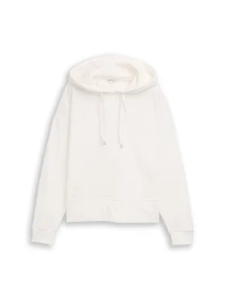 Tom Tailor - Hoodie Sweatshirt mit Herz-Detail whisper white - Gr. - XS