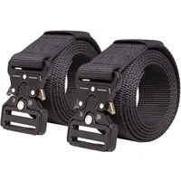 shenky Hüftgürtel Einsatzgürtel 2er Set Herren Gürtel Gewichthebergürtel schwarz (Bundeswehr, Taktischer Gürtel) Feuerwehr Polizei