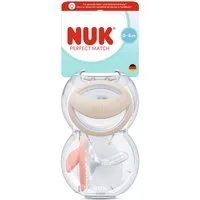 NUK Schnuller Perfect Match Silikon 2er inkl. Schnullerbox, Für eine intakte Stillbeziehung