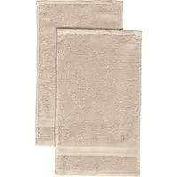 REDBEST Gästehandtuch Gästetuch "Chicago" 2er-Pack, Frottier, Walk-Frottier Uni