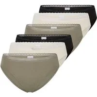 Schiesser Slip Modern Multi (6-St) Rio Slip, Mittelhoher Slip, Rioslip