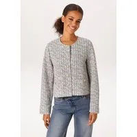 Aniston CASUAL Kurzblazer aus melierter Bouclé-Jacquard-Qualität