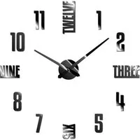 Miraval Wanduhr Miraval DIY Wanduhr Schwarz 119 mm