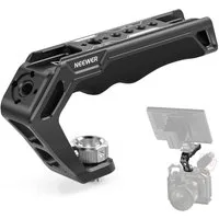 Neewer Kamerahalterung CA007 Top Handle Oberer Kameragriff mit 3/8" ARRI Locating Schraube, (Packung, Farbe:schwarz, Grundfarbe:schwarz, komfortabler Silikongriff kompatibel mit SmallRig Camera Cages Rigs)
