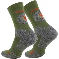 Stark Soul® Wandersocken 2 Paar Wandersocken, Trekking Outdoor Socken - Hiking (2 Paar) eingewebtes Logo