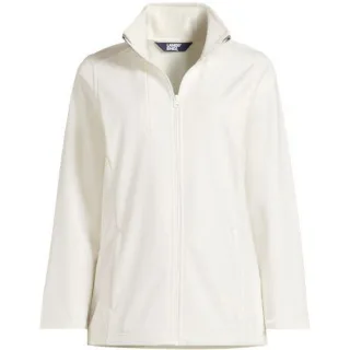 Softshell-Jacke, Damen,  Weiß, Polyester, by Lands' End