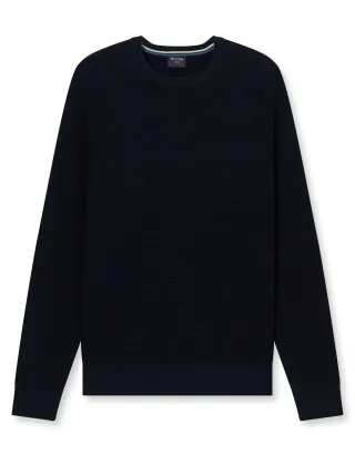 OLYMP - Casual Strick Pullover blau - Gr. - L