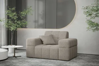 Sessel Designersessel NANCY in Stoff Neve Macchiato