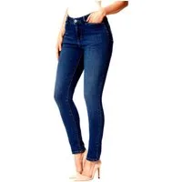 STOOKER WOMEN Slim-fit-Jeans Florenz Damen Stretch Jeans Hose - Slim Fit Style - Blue black