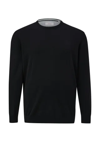 s.Oliver - Strickpullover schwarz - Gr. - 4XL