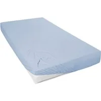 Primera Spannbettlaken Mako-Feinjersey Spannbetttuch, Mako-Jersey, Gummizug: rundum, (1 Stück), Geeignet für Standardmatratzen bis 22 cm, 100% Baumwolle