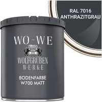 WO-WE Bodenversiegelung Betonfarbe Bodenfarbe Bodenbeschichtung W700 MATT, 1-10L