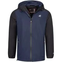 Alessandro Salvarini Regenjacke Herren wasserabweisend – Outdoorjacke mit Kapuze Leichte Outdoorjacke mit Kapuze und Reißverschluss