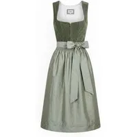 Nübler Dirndl Mididirndl Kira in Salbei - Rocklänge 70 cm
