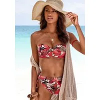 LASCANA Bügel-Bandeau-Bikini-Top Ava, im tropischen Design