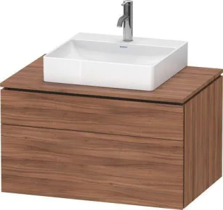 Duravit L-Cube Konsolenwaschtischunterbau wandhängend Nussbaum Matt 820x550x482 mm - LC4880079790000 LC4880079790000