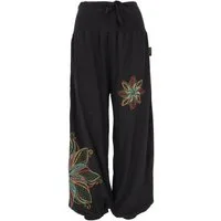 Guru-Shop Relaxhose Weite Pluderhose mit breitem Bund und.. Ethno Style, alternative Bekleidung