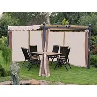 GartenHero Pavillonseitenteil Pavillon Sichtschutz 4 Seitenteile blickdicht für Stand-Markise 3x4m Avantos