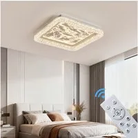 Eurotondisplay LED Deckenleuchte LED Deckenleuchte Fernbedienung Lichtfarbe/Helligkeit einstellbar, LED fest integriert, Neutralweiß, Kaltweiß, Warmweiß, Mit Fernbedienung Lichtfarbe- und Helligkeit einstellbar