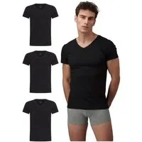 Burnell & Son T-Shirt Unterhemd Unterziehshirt mit Kurzarm und V-Ausschnitt aus Baumwolle (Packung, 3-tlg., 3er-Pack)