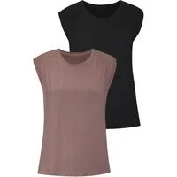 LASCANA Shirttop mit Schulterraffung aus weichem Viskose-Stretch