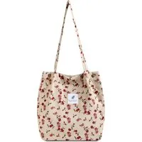 Cachito Schultertasche Damen Grosse Kapazität Canvas Tasche Tote Handtasche