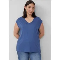 s.Oliver Kurzarmshirt T-Shirt T-Shirt mit V-Ausschnitt im Relaxed Fit