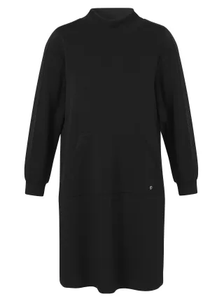 Frapp - Kleid Stehkragen 1/1 Arm black - Gr. - 52