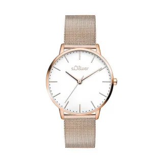 s.Oliver Damenuhr Classic Mesh Medium SO-4464-MQ