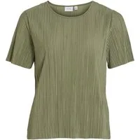 Vila Rundhalsshirt VIPlisa (1-tlg) Plissee
