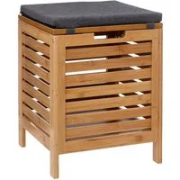 5five Simply Smart Wäschekorb Badhocker BAMBOO mit Wäschekorb, 2in1