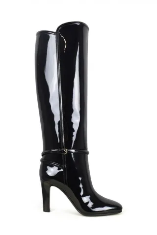 Saint Laurent Jane 90 Stiefel Schwarz