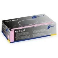 MediTrade Nitril-Handschuhe Meditrade - Einmalhandschuhe Nitril black - 100 Stück (100-St)