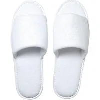 elasto Slipper "Frottee" weiß Slipper