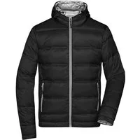 James & Nicholson Daunenjacke Leichte Sportliche Herren Daunenjacke mit Kontrast-Innenfutter JN1152 Gesteppte Daunenjacke in verschiedenen Farben