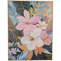 Kaemingk Leinwandbild FLOWER, 60 x 80 cm, Mehrfarbig, Holzrahmen, Blumen