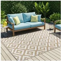 Tapiso Outdoorteppich IBIZA, rechteckig, Höhe: 3 mm, Outdoor Teppich, wasserfest, pflegeleicht, robust, Ethno Design