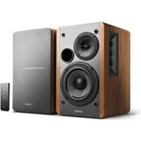 Edifier® R1280T 2.0 aktiv Lautsprechersystem Regal-Lautsprecher (42 W, Leistungsstarke Regallautsprecher Holzfarben)