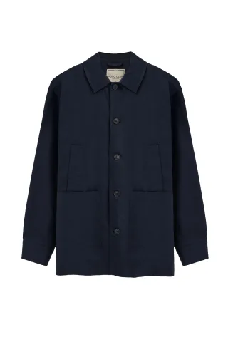 Cotolino-Jacke Wayne marineblau mit Polo Club Logo