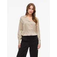 Vila Hemdbluse VIELLETTE V-NECK L/S SATIN SHIRT - NOOS