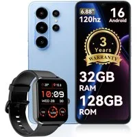 blackview Blackview WAVE 10 (32+128) Android 16 120HZ R50-Uhr Smartphone (6.8 Zoll, 128 GB Speicherplatz, 32 MP Kamera)