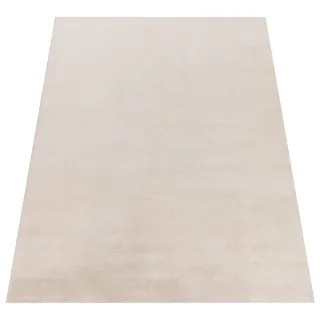 Paco Home Hochflorteppich, Creme, Kunststoff, Rechteckig, 120x160 cm, strapazierfähig, für Fußbodenheizung geeignet, Teppiche & Böden, Teppiche, Hochflorteppiche & Shaggys