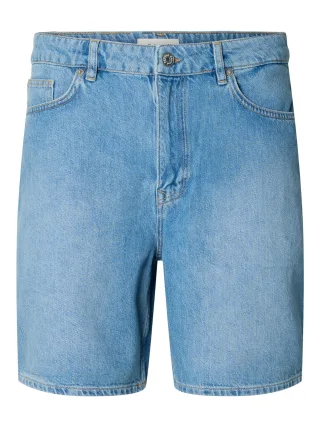 SELECTED MEN - SLHLOOSE ALEX SUMMER LB 610 DENIM SHORTS Light Blue Denim - Gr. - S