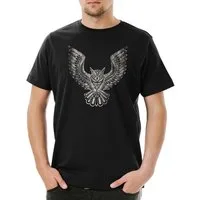Urban Backwoods Print-Shirt Owl II Herren T-Shirt Eule Cartoon Cute Hipster Indie Electro Tattoo (1-tlg) Rockabella Burlesk Pin Up