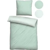 Biberna Wendebettwäsche Helena, Mako-Satin, 2 teilig, feiner Glanz + weicher Griff, pflegeleicht, ganzjährig einsetzbar, RV