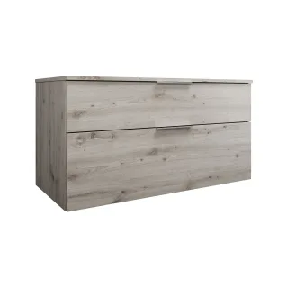 Burgbad Waschtischunterschrank Eqio 619x1200x550 Eiche Dekor Silber, WXXI120RF6015 WXXI120RF6015