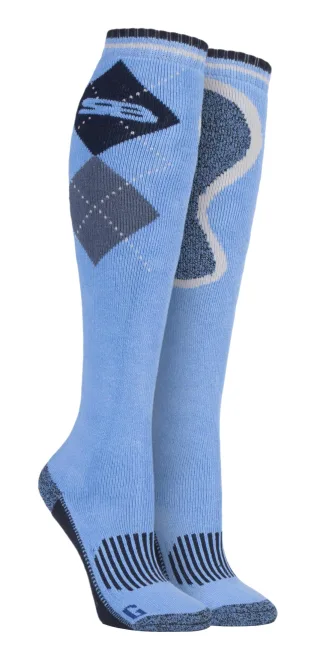 Kniehohe lange Damen-Reitstiefelsocken aus Baumwolle