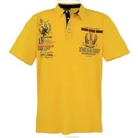 Lavecchia Poloshirt Lavecchia Herren Poloshirt LV-2038 (Gelb, 3XL) Herren Polo Shirt