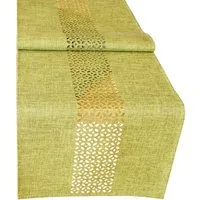 matches21 HOME & HOBBY Tischdecke Tischläufer Durchbrochene Ornamente grün 40x140 cm (1-tlg)