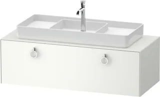 Duravit White Tulip Konsolenwaschtischunterbau wandhängend Weiß Seidenmatt 1300x550x408 mm - WT4982M WT4982M36360000
